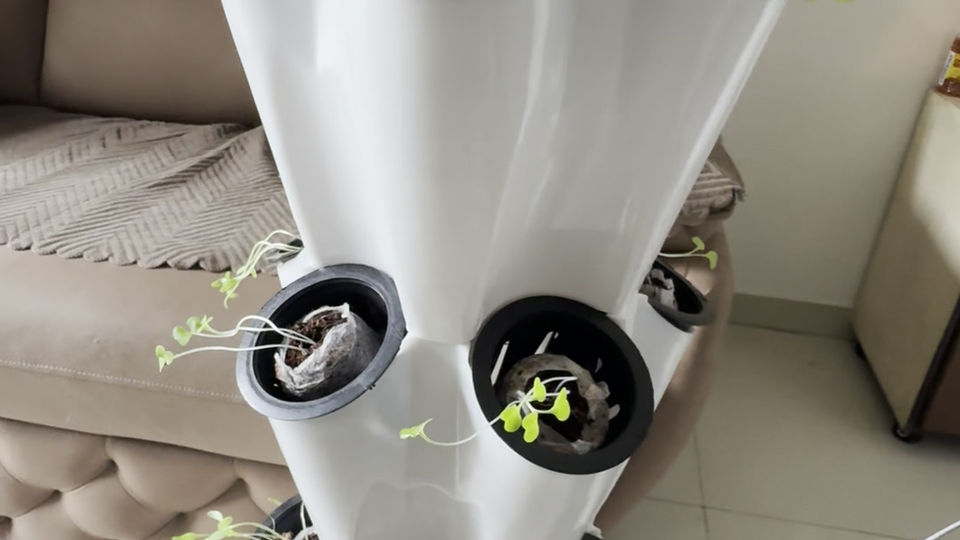 An ANKUR Tower in a Living Room